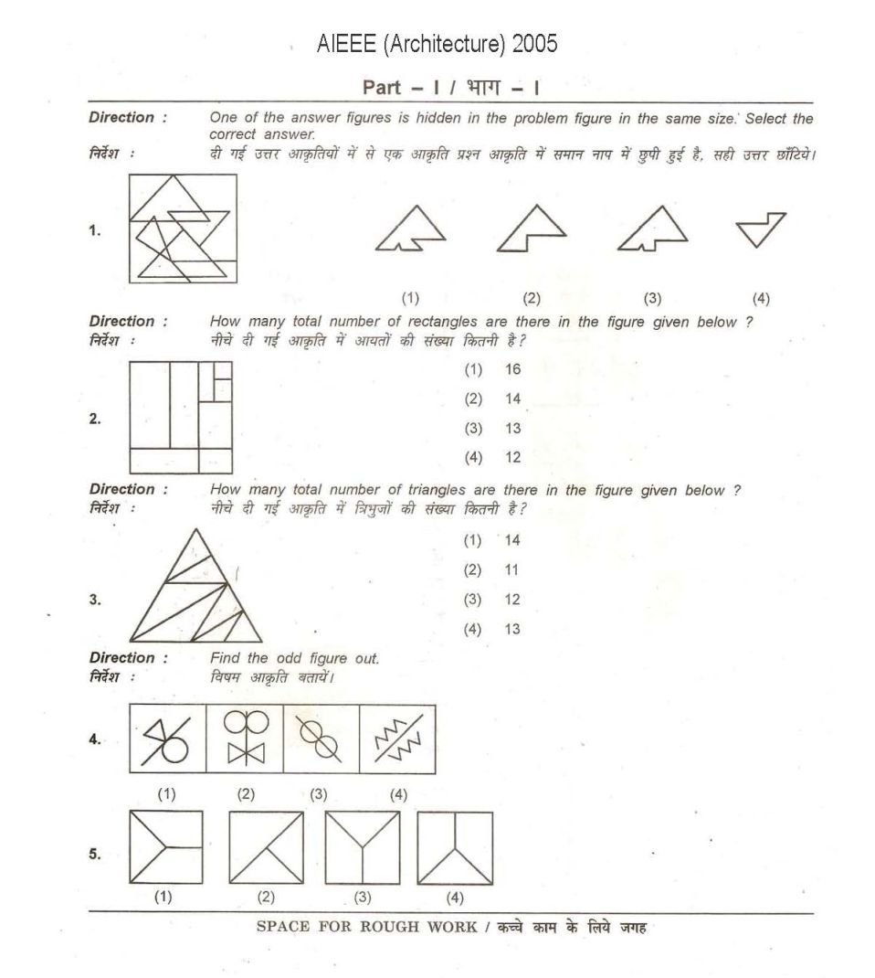 Jee B Arch Sample Paper 2020 Pdf Download Exampless Papers